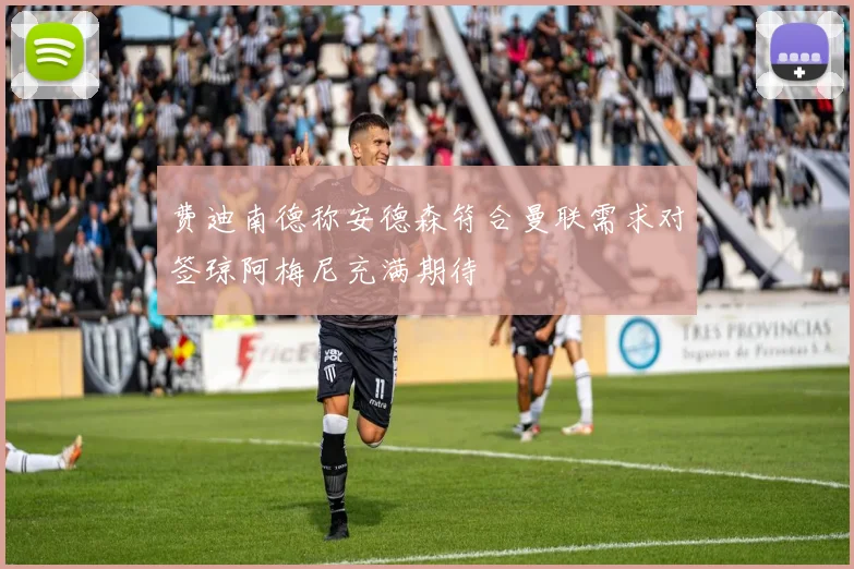 费迪南德称安德森符合曼联需求对签琼阿梅尼充满期待